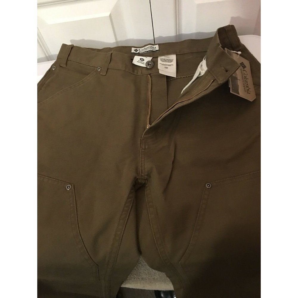 New Columbia Chainsaw Work Outdoors Mens Size 30W X 30L‎ Brown Denim Cargo …